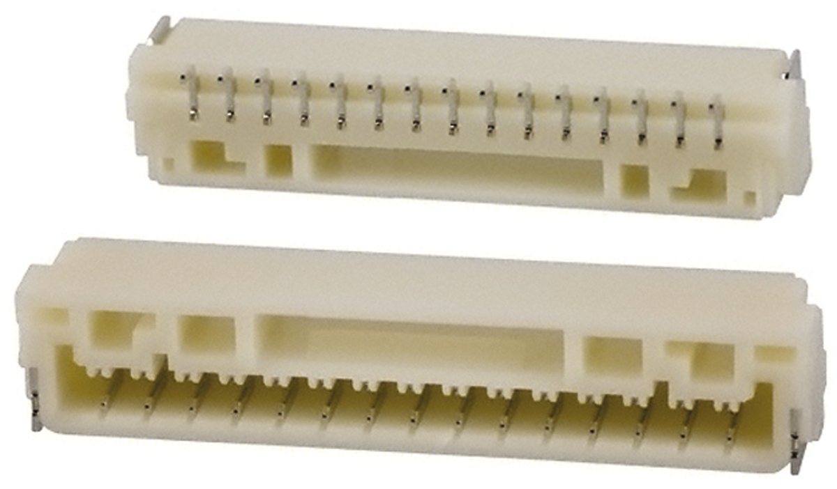 JST GH Series Right Angle Surface Mount PCB Header, 15 Contact(s), 1.25mm Pitch, Shrouded