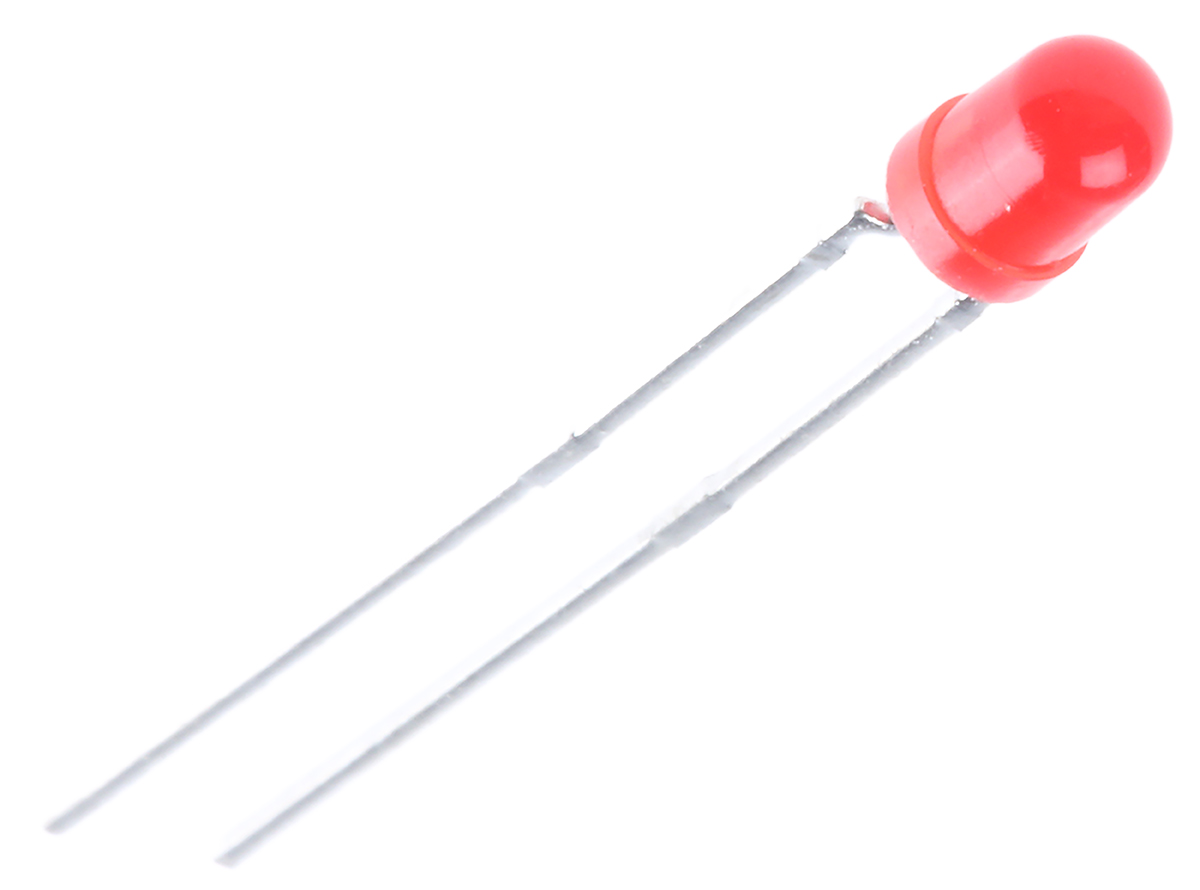 Vishay2.6 V Red LED 3mm Through Hole, TLHK46Q1R2