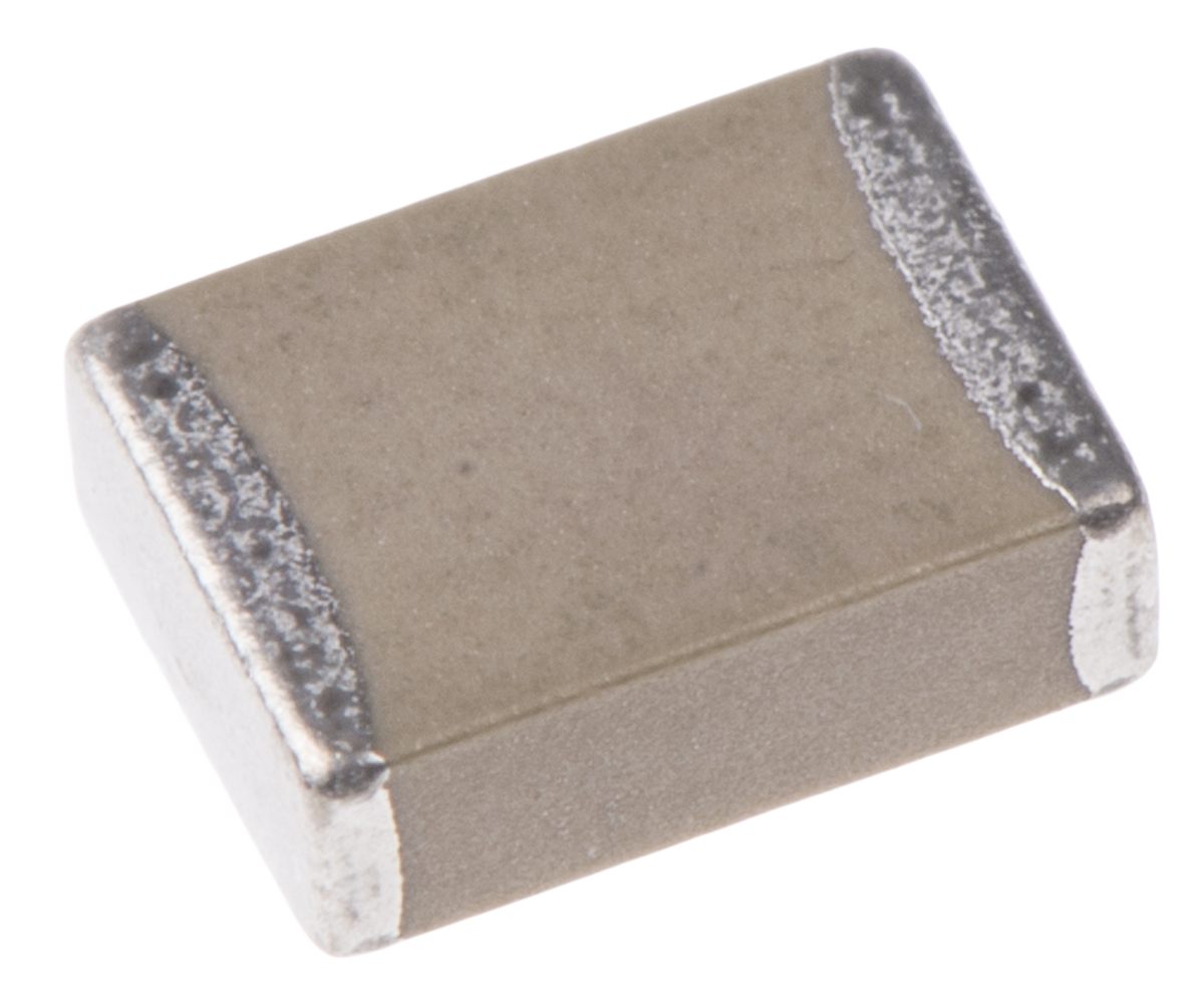 Vishay 1μF Multilayer Ceramic Capacitor MLCC, 50V dc V, ±10% , SMD