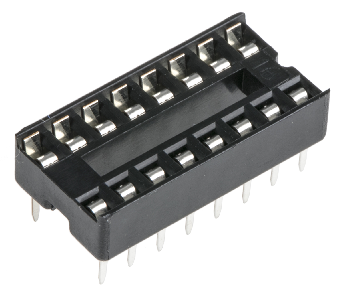 Winslow, W3100 2.54mm Pitch Vertical 16 Way, Through Hole Stamped Pin Open Frame IC Dip Socket, 10A