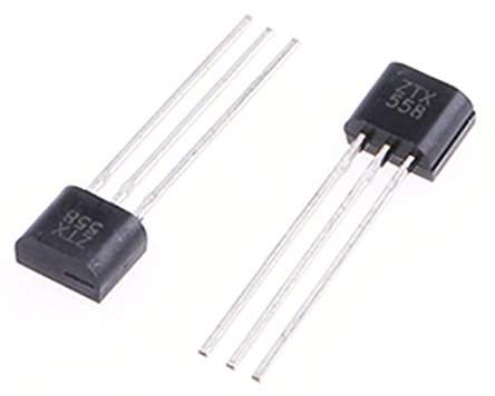 Diodes Inc ZTX558 PNP Transistor, -200 mA, -400 V, 3-Pin TO-92